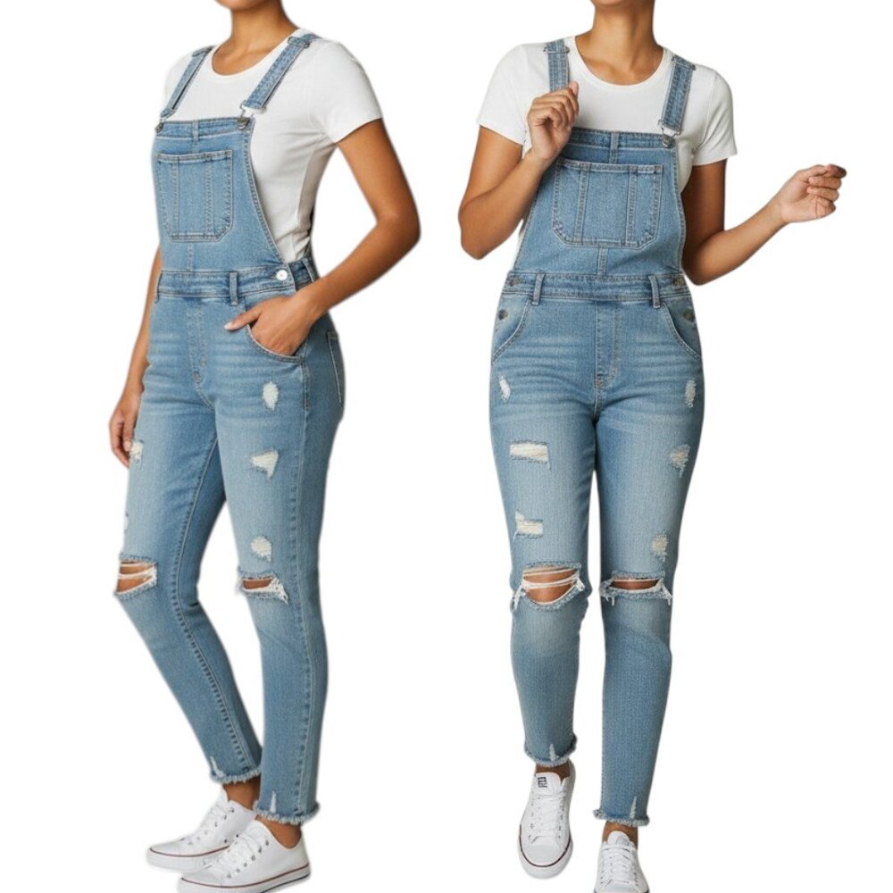 Ellen  NWT Junior's Denim Overalls Size XL